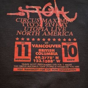 Black and Red Graphic T-Shirt